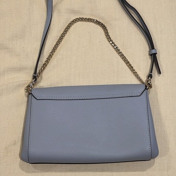 NWOT Kate Spade Greer Periwinkle Crossbody Purse with Silver Chain Strap Detail - Picture 5 of 8